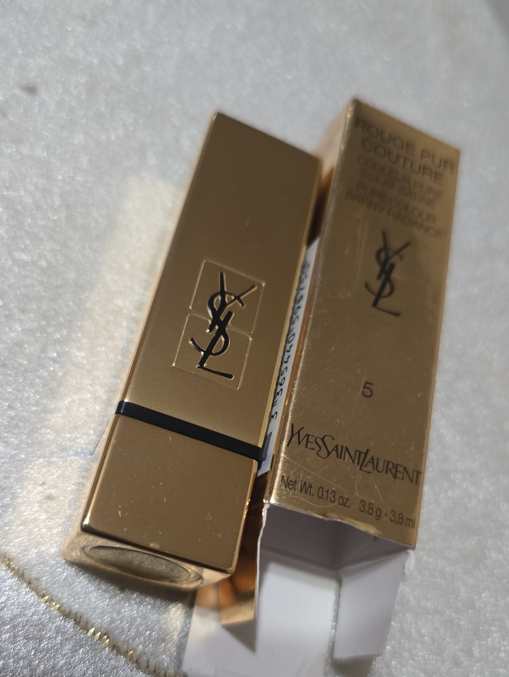 🧚‍♀️N°5 ROUGE ETRUSQUE YSL RARE Rouge Pur Couture Lipstick NWT - Picture 4 of 5